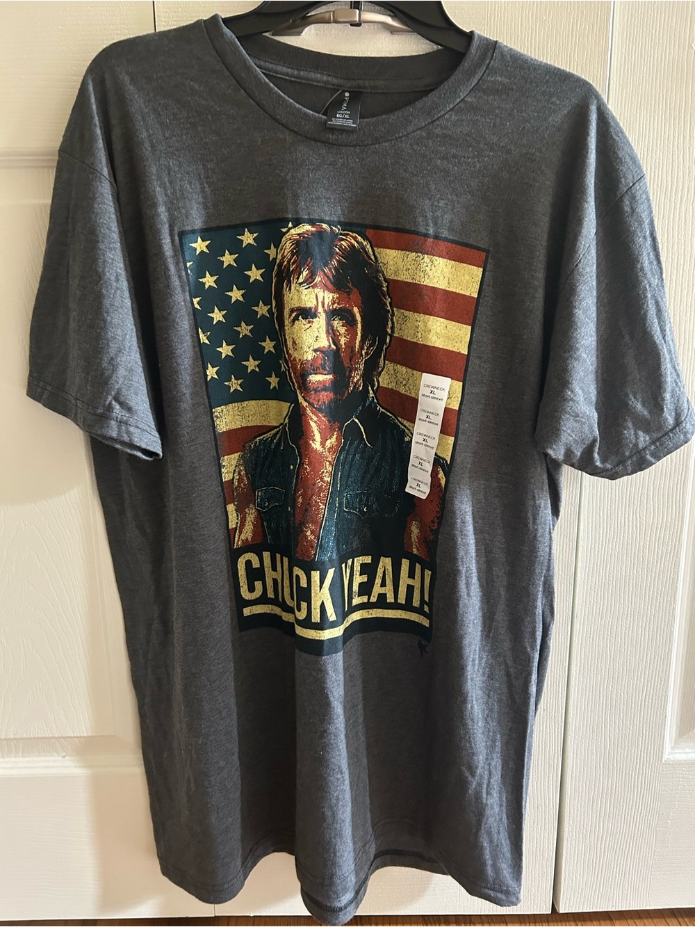 Chuck Norris Graphic Tee - Charcoal